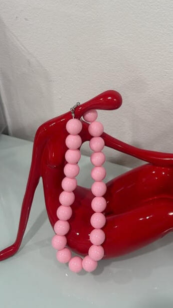 Blush Bead Necklace — $15