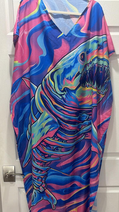 Electric Shark Kaftan — $25
